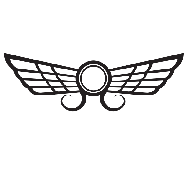 SVG Wings silhouette clip art