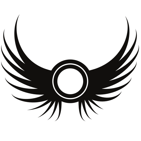 SVG Wings silhouette symbol