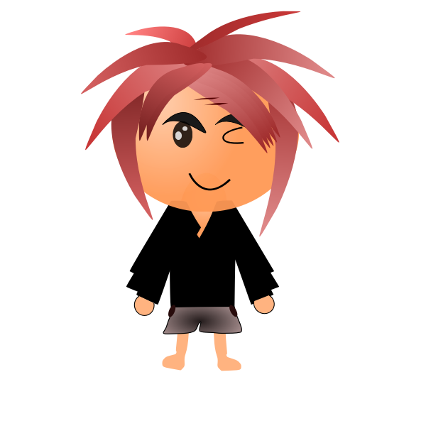 SVG Winking dude vector image