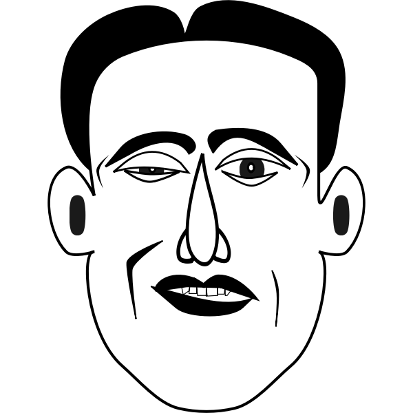 SVG Winking guy039s head