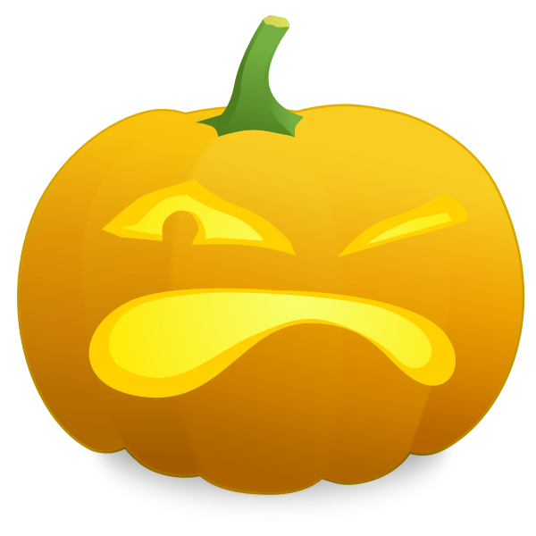 SVG Winking pumpkin vector image