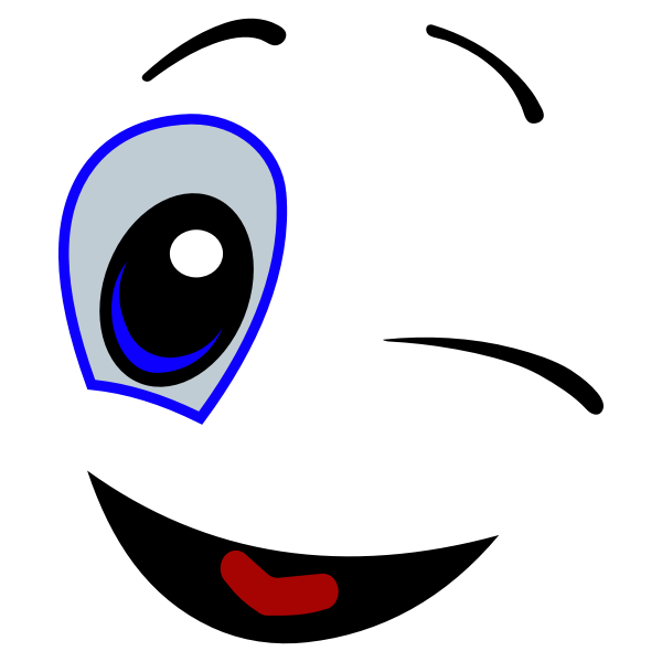 SVG Winking smiley face