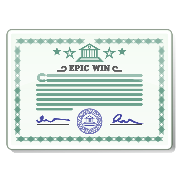 SVG Winning template vector graphics