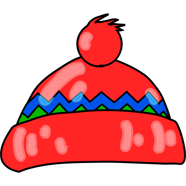 SVG Winter hat vector drawing