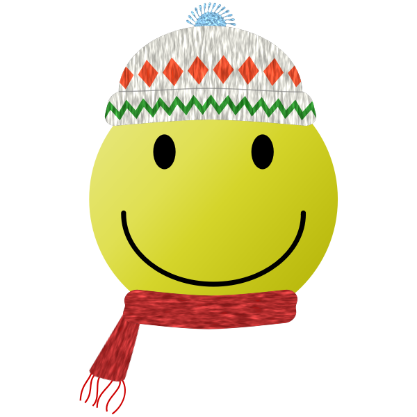 SVG Winter Smiley