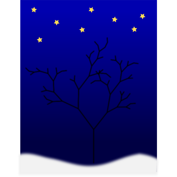 SVG Winter tree
