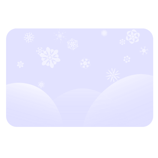 SVG Winter vector landscape