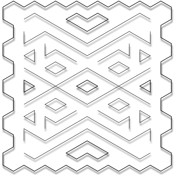 SVG Wire glass decoration