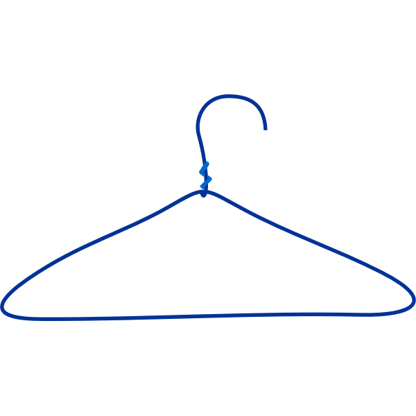 SVG Wire hanger vector image