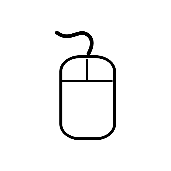 SVG wiredComputer mouse vector icon