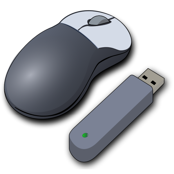 SVG Wireless mouse vector image