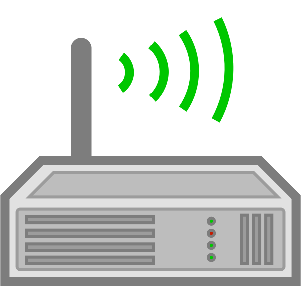 SVG Wireless router icon vector illustration