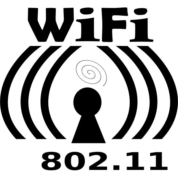 SVG Wireless signal reception vector sign