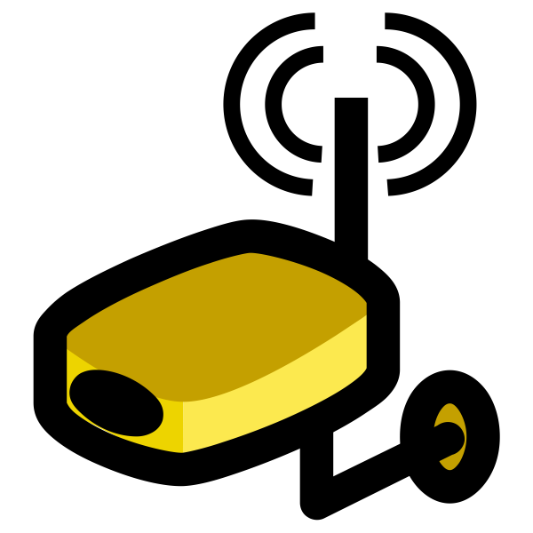 SVG Wireless surveillance camera symbol vector image