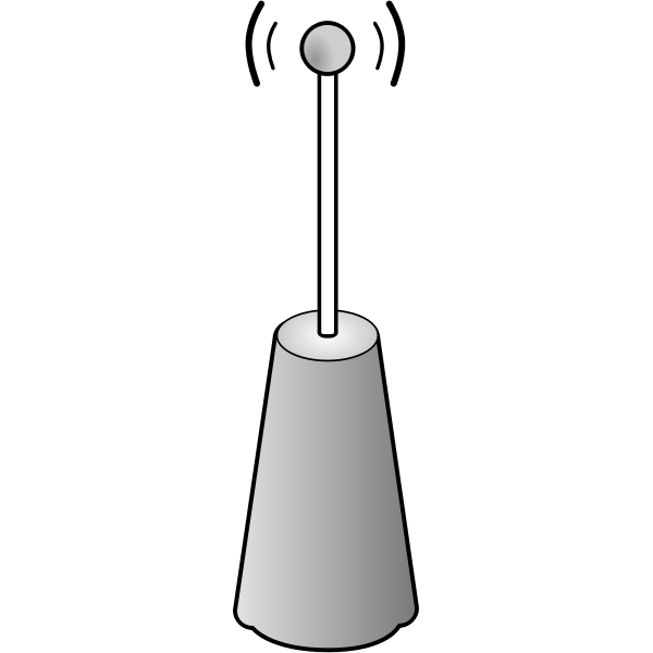 SVG Wireless transmitter vector icon