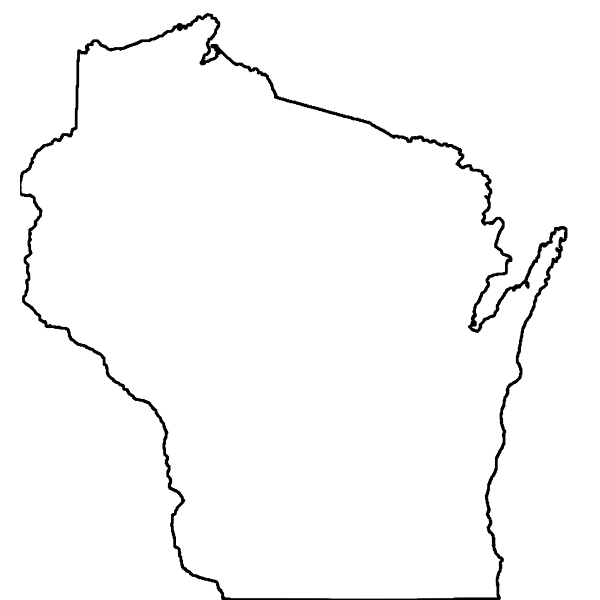 SVG Wisconsin map