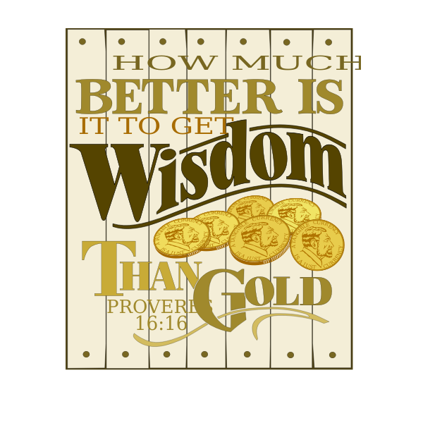 SVG Wisdom Proverbs 16 vector