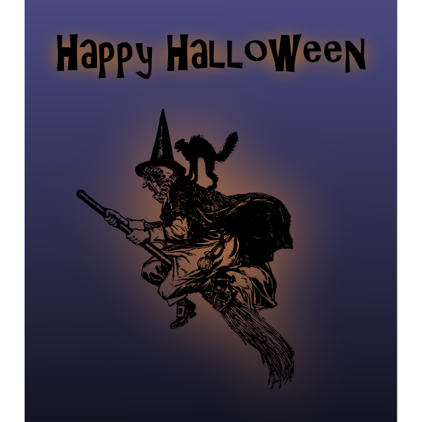 SVG Witch on a Broom