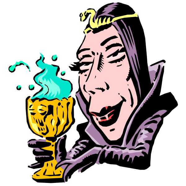 SVG Witch with potion