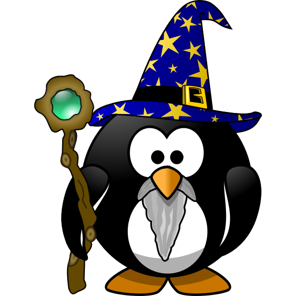 SVG Wizard penguin