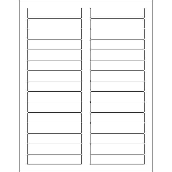 SVG WL-200 address label template vector graphics