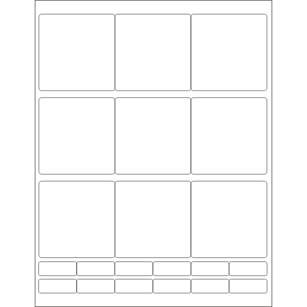 SVG WL-225 label template vector graphics
