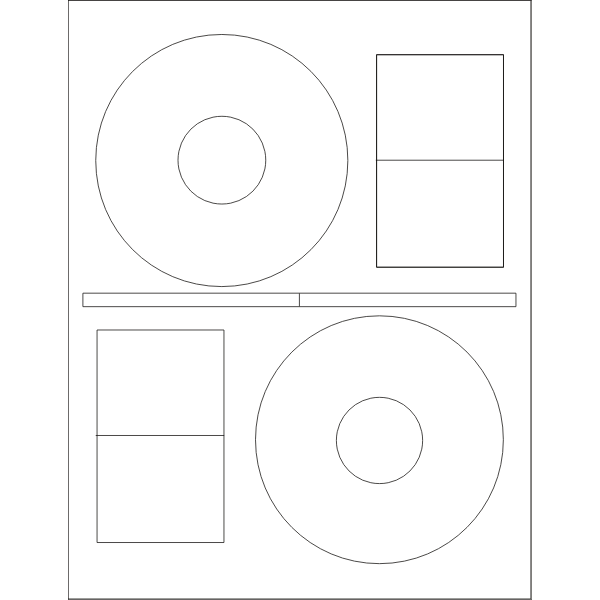 SVG WL-5050 label template vector drawing