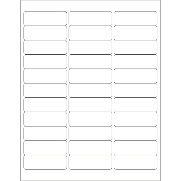 SVG WL-950 address label template vector image