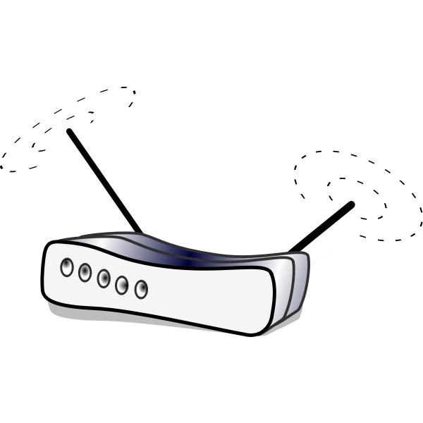 SVG WLAN router vector illustration