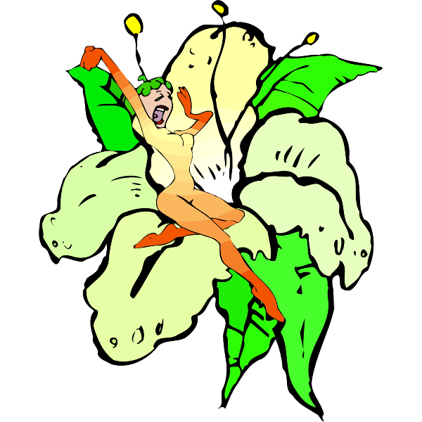 SVG Woken-up fairy