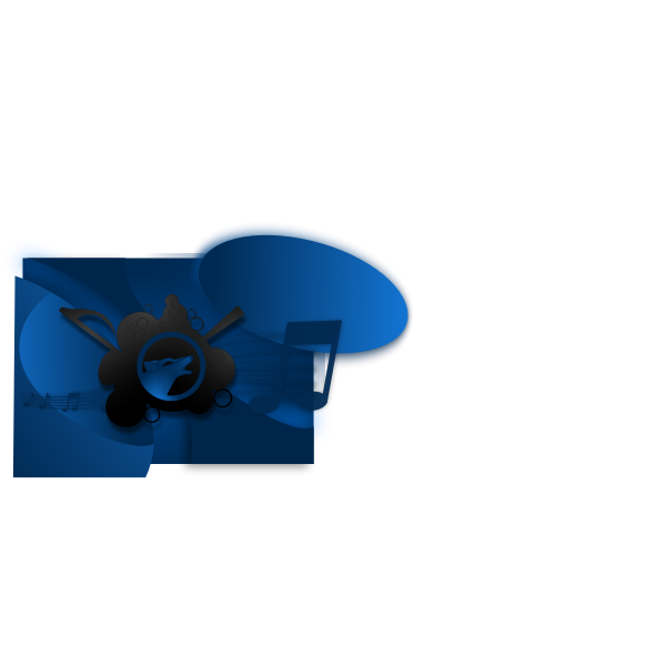 SVG Wolf howling background screen
