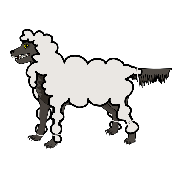 SVG Wolf in Sheep039s Clothing