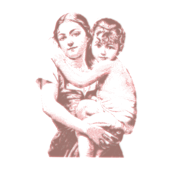 SVG Woman and her child