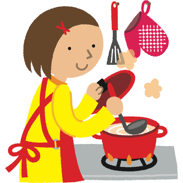 SVG Woman Cooking