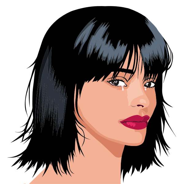 SVG Woman crying