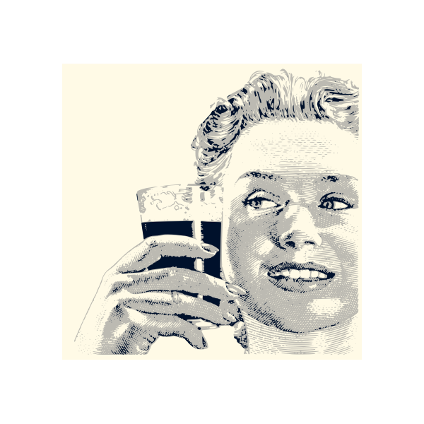 SVG Woman drinking