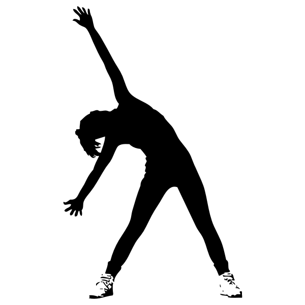 SVG Woman exercising