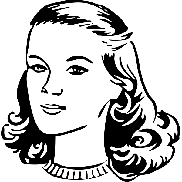 SVG Woman Head