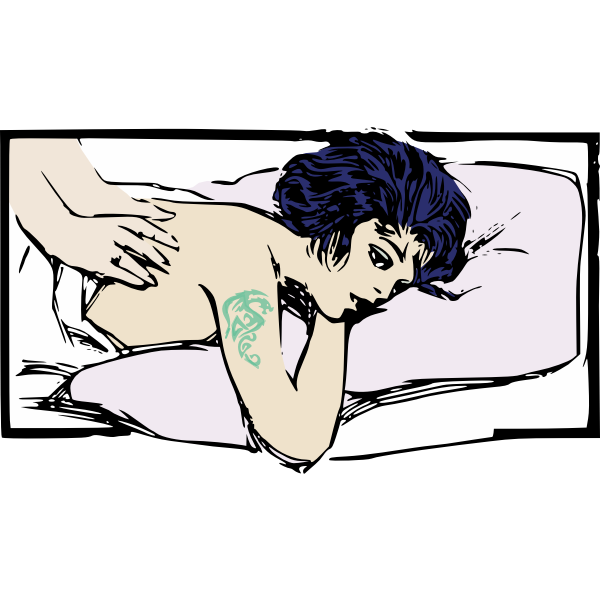 SVG Woman in a massage