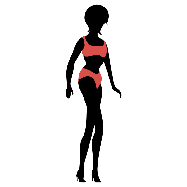 SVG Woman in bikini