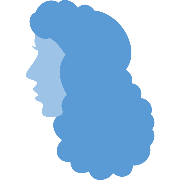 SVG Woman in blue