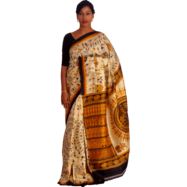 SVG Woman in colorful sari