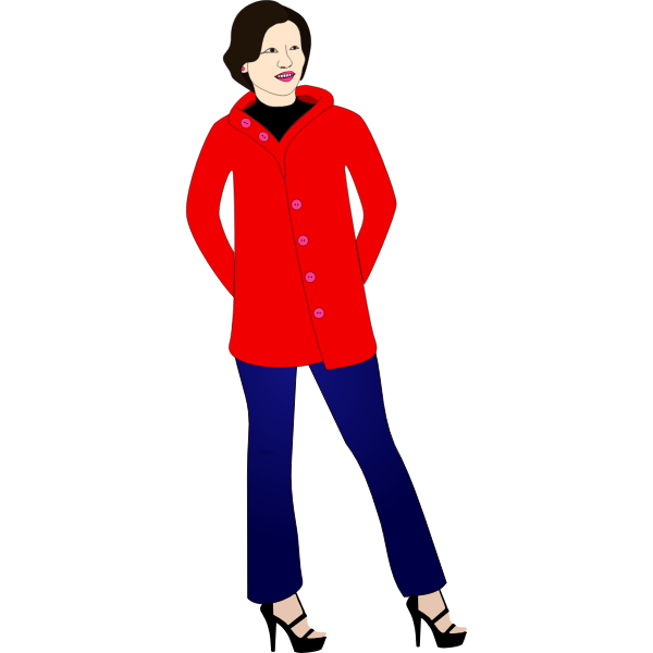 SVG Woman in jeans