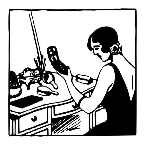 SVG Woman in make-up