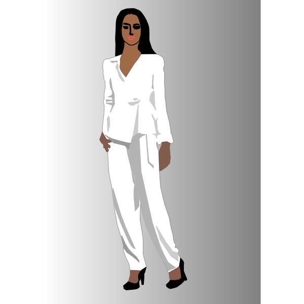 SVG Woman in pantsuit