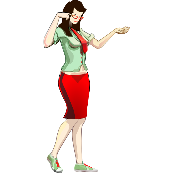 SVG Woman in red-1573827252