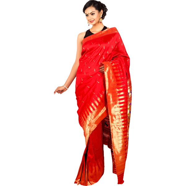 SVG Woman in red sari
