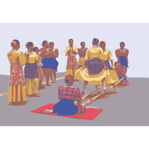 SVG Woman in traditional dance