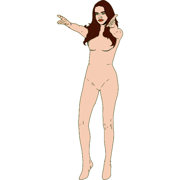 SVG Woman Pose 1
