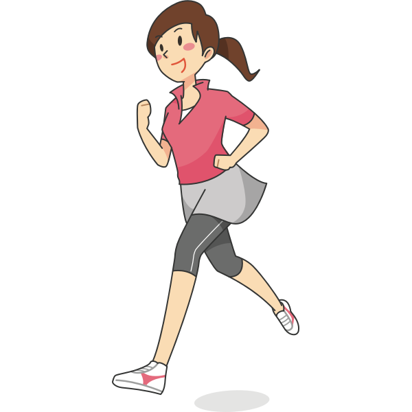 SVG Woman running vector image
